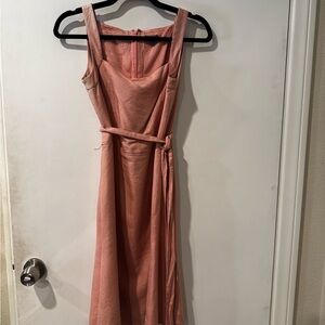 Elegant Pink Sleeveless Dress
